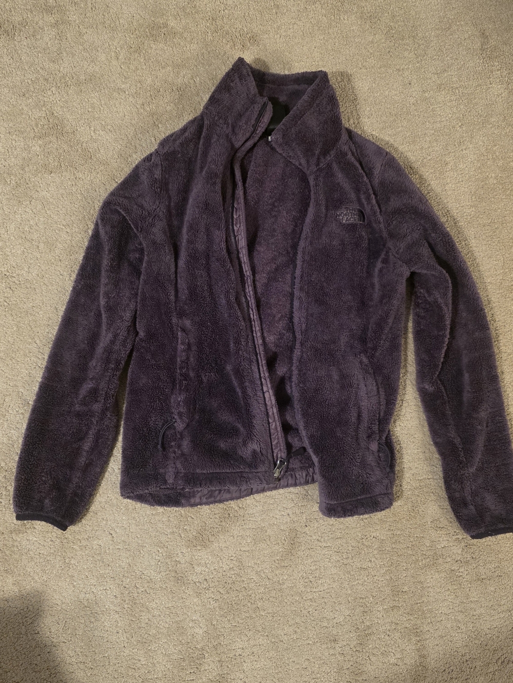 The North Face Plush Deep Purple Full-Zip Fleece Jacket